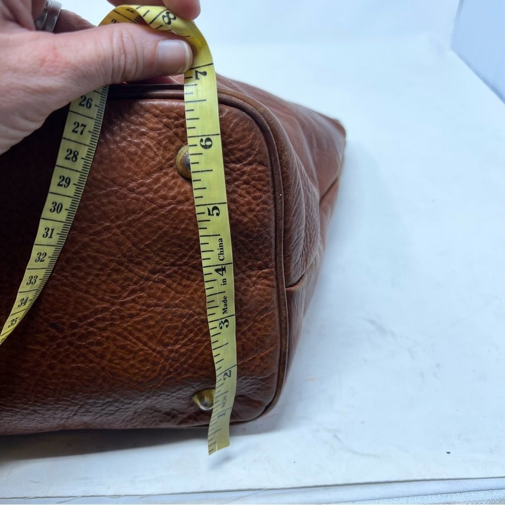 Marino Orlandi Brown Leather Satchel Tote - Picture 11 of 13